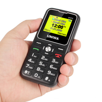 B UNIWA V171 Horizontal Screen Easy To Use SOS Senior Mobile Phone For Elderly People